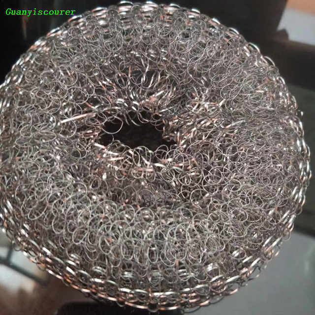 Galvanized Steel Wire Metal Pot Mesh Scourer Supplier 