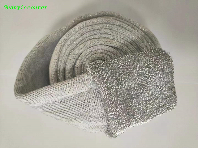 Sponge Scouring Pad Material Silver And Gold Color Cleaning Cloth Price 