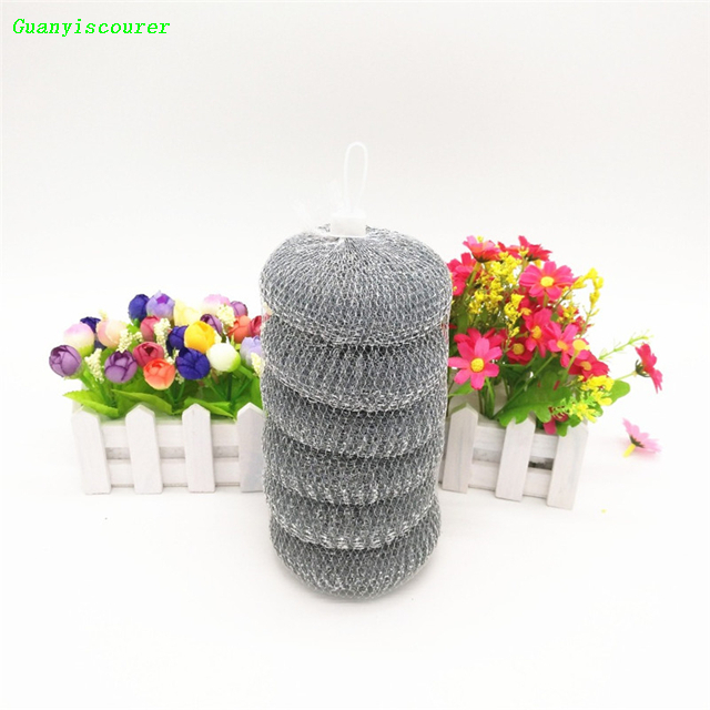 Galvanized Steel Wire Metal Pot Mesh Scourer Supplier 